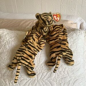 Ty Beanie Babies “Stripes” the Bangled Tiger Plush Toys / Lot of 3 / 1995/NWT